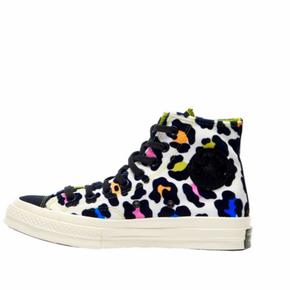 Converse Shoes - ☆ New Converse Chunk 70 Leopard Faux fur Citron
